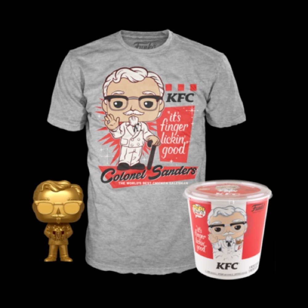 Funko Pop! Icons: KFC Gold Colonel Sanders Pop! Tee